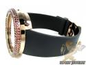 Red sapphire rose techno com kc digital watch 10.00ct