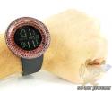Red sapphire rose techno com kc digital watch 10.00ct