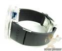 Mens diamond igucci digital big bezel white stainless steel watch 12.00ct
