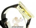 Mens diamond igucci digital big bezel yellow stainless steel watch 12.00ct