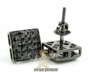10k black gold black diamond earrings 0.70ct