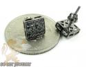 10k black gold black diamond earrings 0.70ct