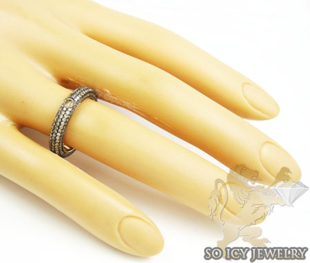14k yellow gold champagne diamond wedding band 1.75ct