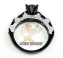 Ladies 10k black gold diamond engagement ring 3.41ct