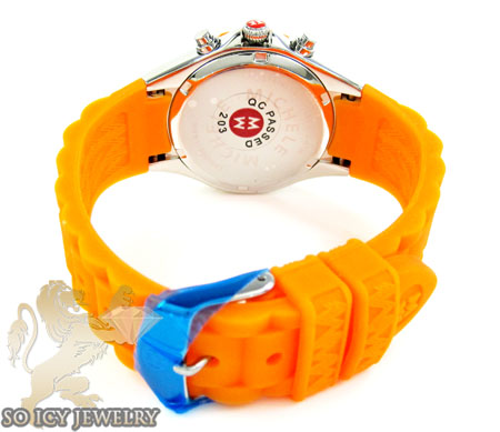Tahitian jelly bean large stainless steel burnt orange 