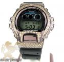 Mens champagne cz dw-6900 brown g-shock watch 5.00ct