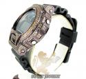 Mens champagne cz dw-6900 brown g-shock watch 5.00ct
