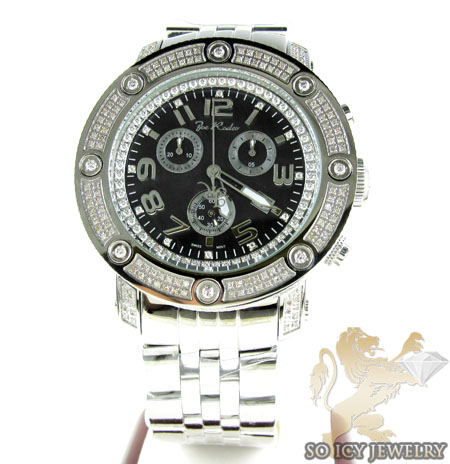 Mens joe rodeo white stainless steel apollo diamond watch 1.70ct - Image 2