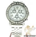Mens joe rodeo white stainless steel apollo diamond watch 1.70ct