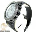 Mens joe rodeo black stainless steel master diamond watch 6.50ct 