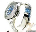 Mens joe rodeo white stainless steel razor diamond watch 4.00ct