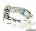Mens joe rodeo white stainless steel razor diamond watch 4.00ct