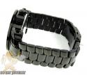 Mens joe rodeo black stainless steel junior diamond watch 6.50ct