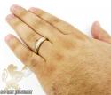 14k yellow gold princess diamond wedding band 1.30ct