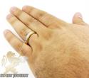 14k yellow gold princess diamond wedding band 1.30ct