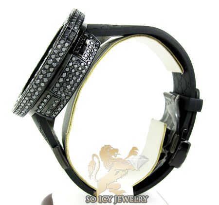 Mens full diamond case & bezel igucci digital watch 14.00ct