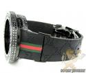 Mens full diamond case & bezel igucci digital watch 14.00ct