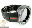 Mens full diamond case & bezel igucci digital watch 14.00ct