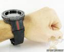 Mens full diamond case & bezel igucci digital watch 14.00ct