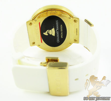 Mens canary diamond igucci digital grammy edition watch 2.00ct