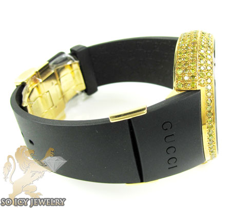 Mens full diamond case igucci digital grammy edition watch 5.00ct - Image 4