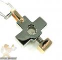 Mens baraka 18k gold & stainless steel cross pendant