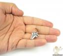Mens baraka 18k gold & white onyx cross