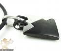 Mens baraka 18k gold & black ceramic pendant