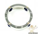Mens baraka 18k white gold & blue onyx ring