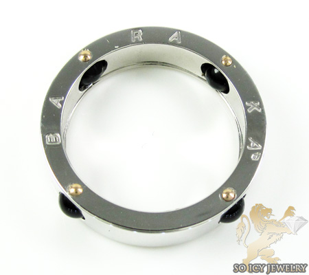 Mens baraka 18k white gold & black onyx ring