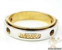 Mens baraka 18k white & rose gold ring