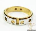 Mens baraka 18k white & rose gold ring