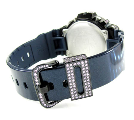 Mens pink cz dw-6900 black stainless steel g-shock watch 5.00ct - Image 3