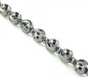 14k black gold diamond cut bead chain 22 inch 4mm