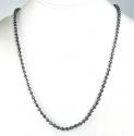 14k black gold diamond cut bead chain 22 inch 4mm