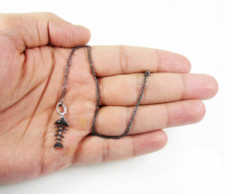 18k white gold black diamond zodiac pendant 0.35ct - Image 6