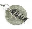 18k white gold black diamond zodiac pendant 0.35ct