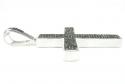 Mens 14k gold black diamond cross 1.15ct