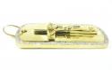 Mens 10k gold diamond jesus cross dog tag pendant 0.55ct