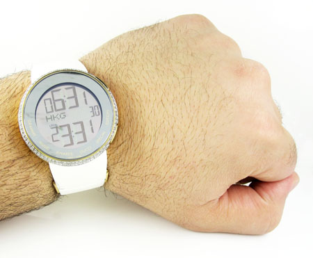 Mens diamond igucci digital grammy edition watch 2.00ct - Image 8