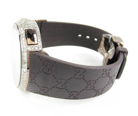 Mens full diamond case  igucci digital watch 5.50ct