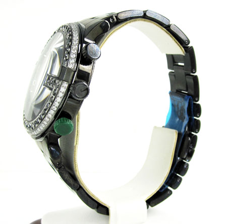 Diamond gucci g watch black stainless steel 3.75 ct - Image 4