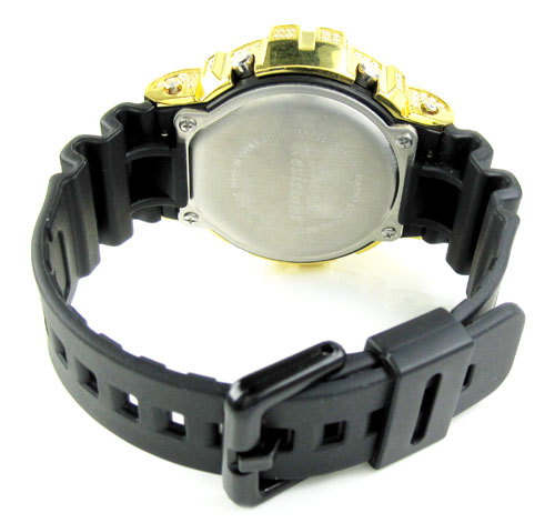 Mens white cz dw-6900 yellow stainless steel g-shock watch 5.00ct - Image 6