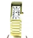 Mens 14k yellow gold geneve quartz watch 