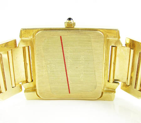 Ladies 14k yellow gold geneve automatic watch 