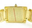 Ladies 14k yellow gold geneve automatic watch 