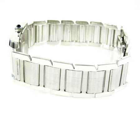 Ladies 14k white gold geneve automatic watch 