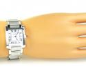 Ladies 14k white gold geneve automatic watch 