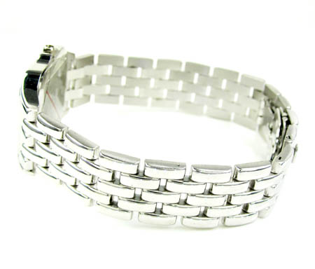 Ladies 14k white gold geneve automatic watch 