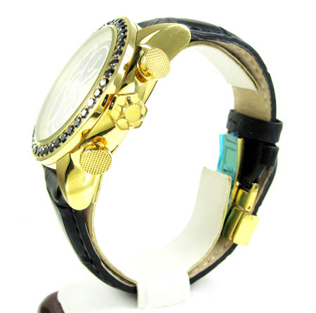 Techno com kc black diamond carbon fiber watch 3.50ct - Image 3